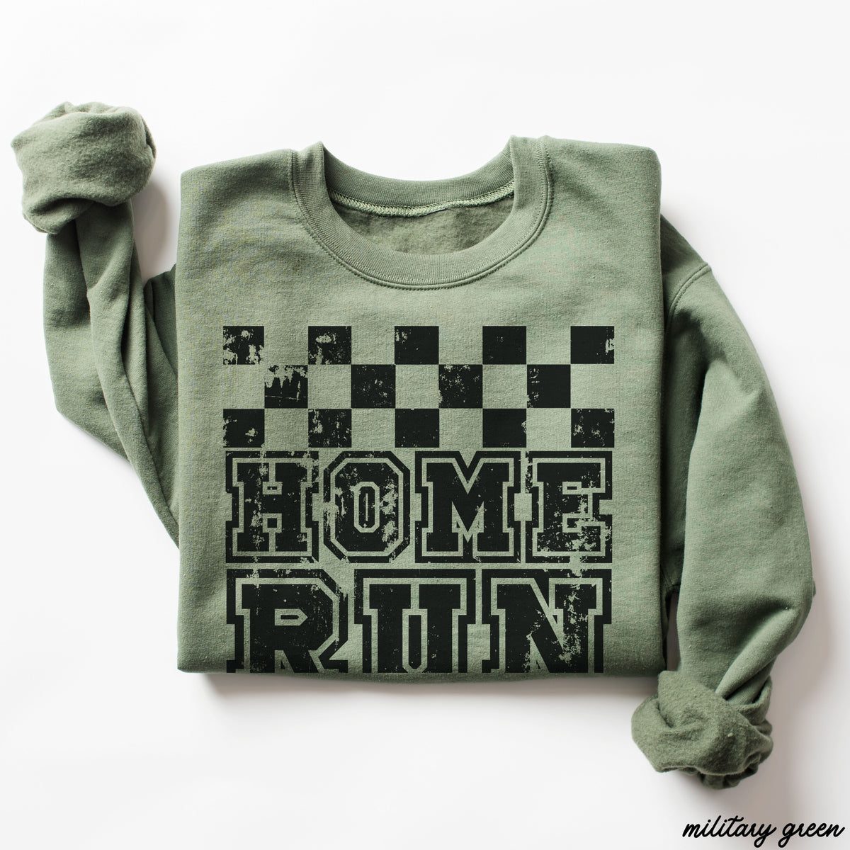 Pre-Order: Home Run Checkered Sweatshirt