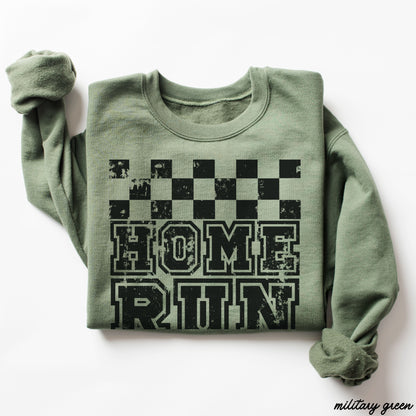Pre-Order: Home Run Checkered Sweatshirt
