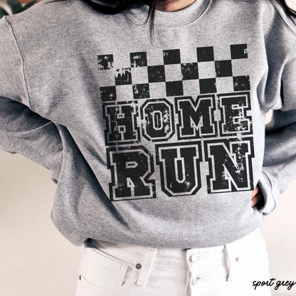 Pre-Order: Home Run Checkered Sweatshirt
