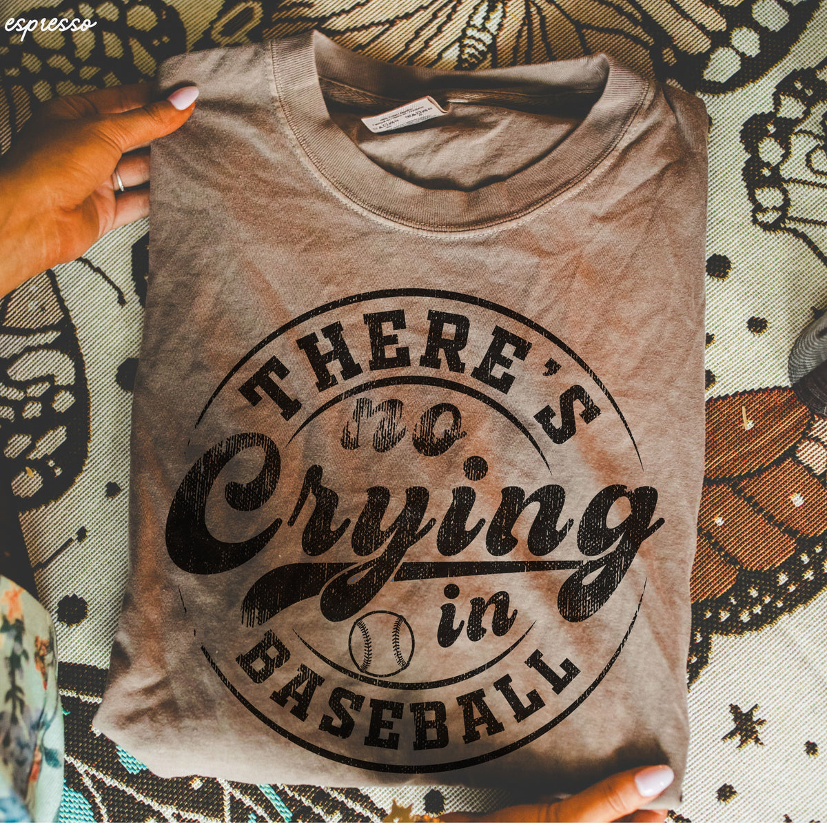 No Crying in Baseball Tee *11 Colors (S-3X)