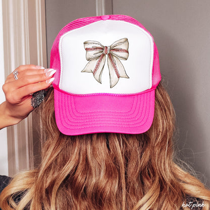 Baseball Coquette Trucker Hat *9 Colors