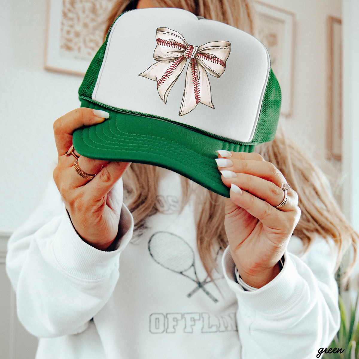Baseball Coquette Trucker Hat *9 Colors