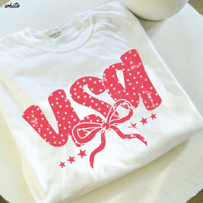 USA Bubble Coquette Tee *10 Colors (S-3X)