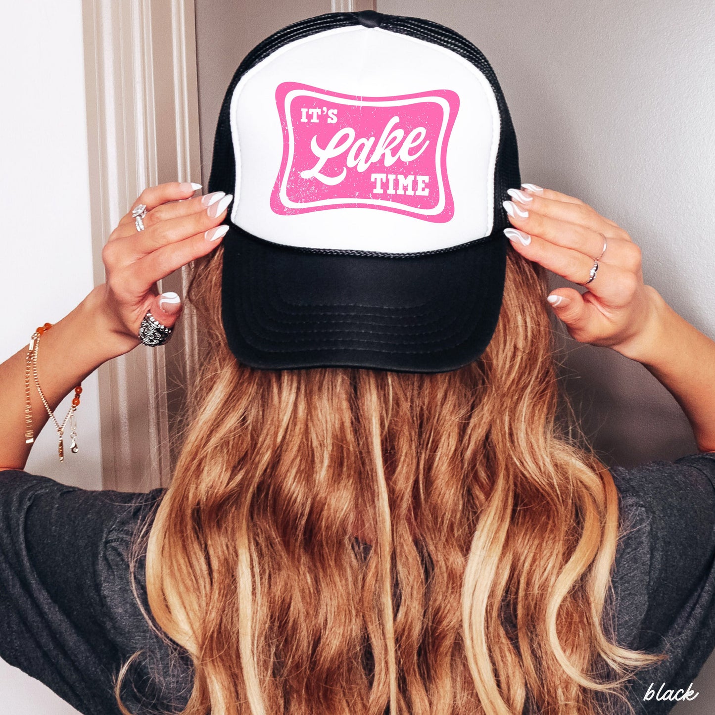 It's Lake Time Trucker Hat *9 COLORS