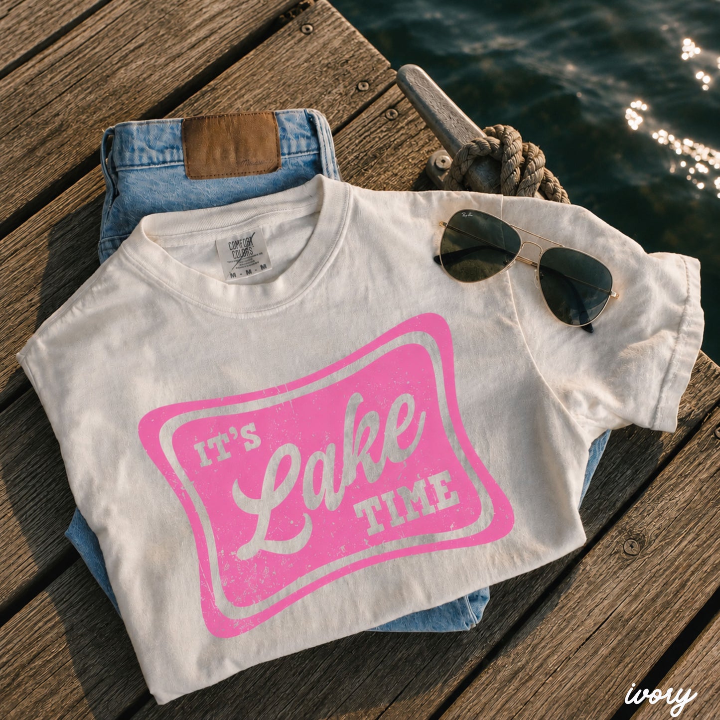 Lake Time Tee *16 Colors (S-3X)